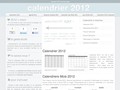 Détails : Calendrier 2012, l'accès à vos calendriers en ligne